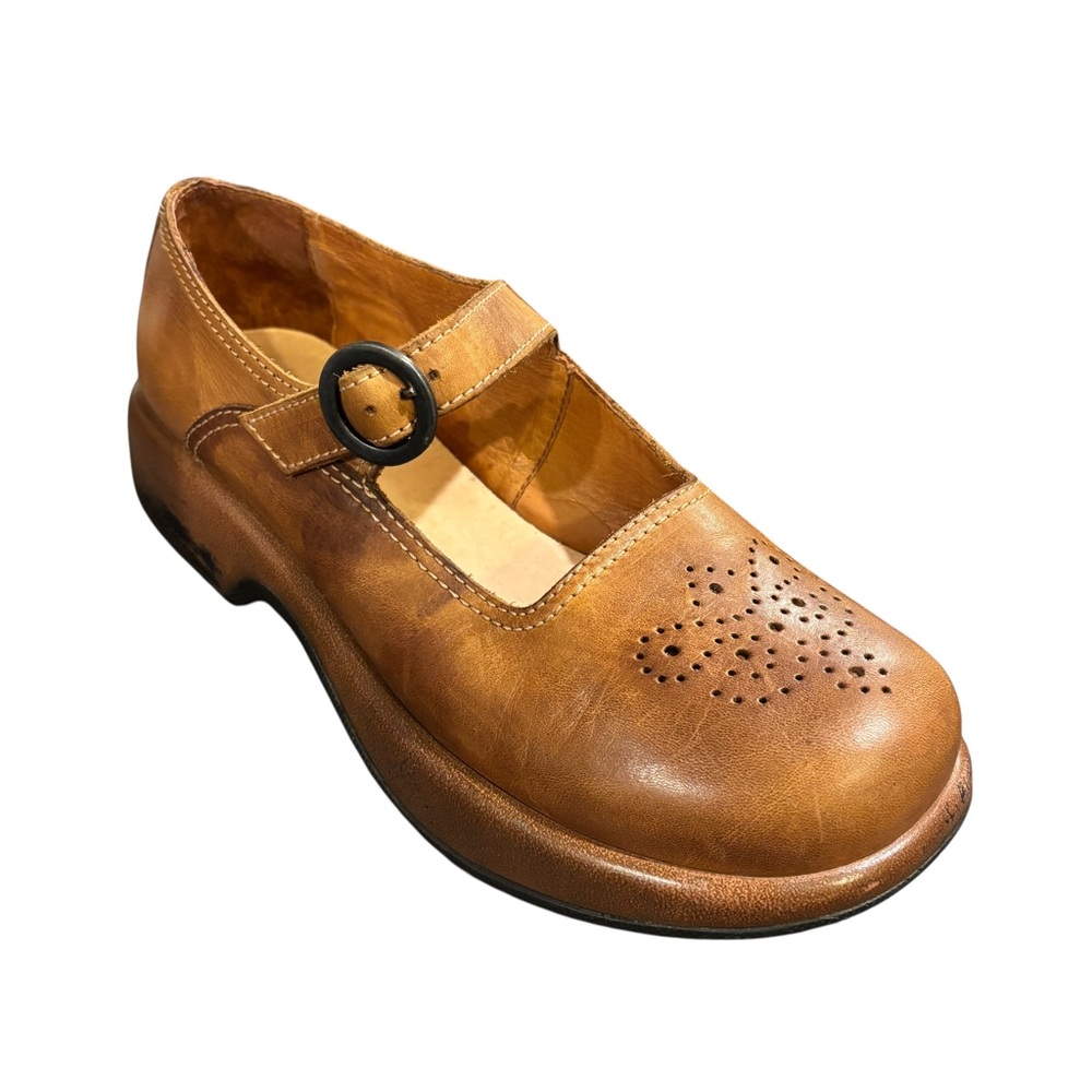 Dansko Tan Mary Jane Flats